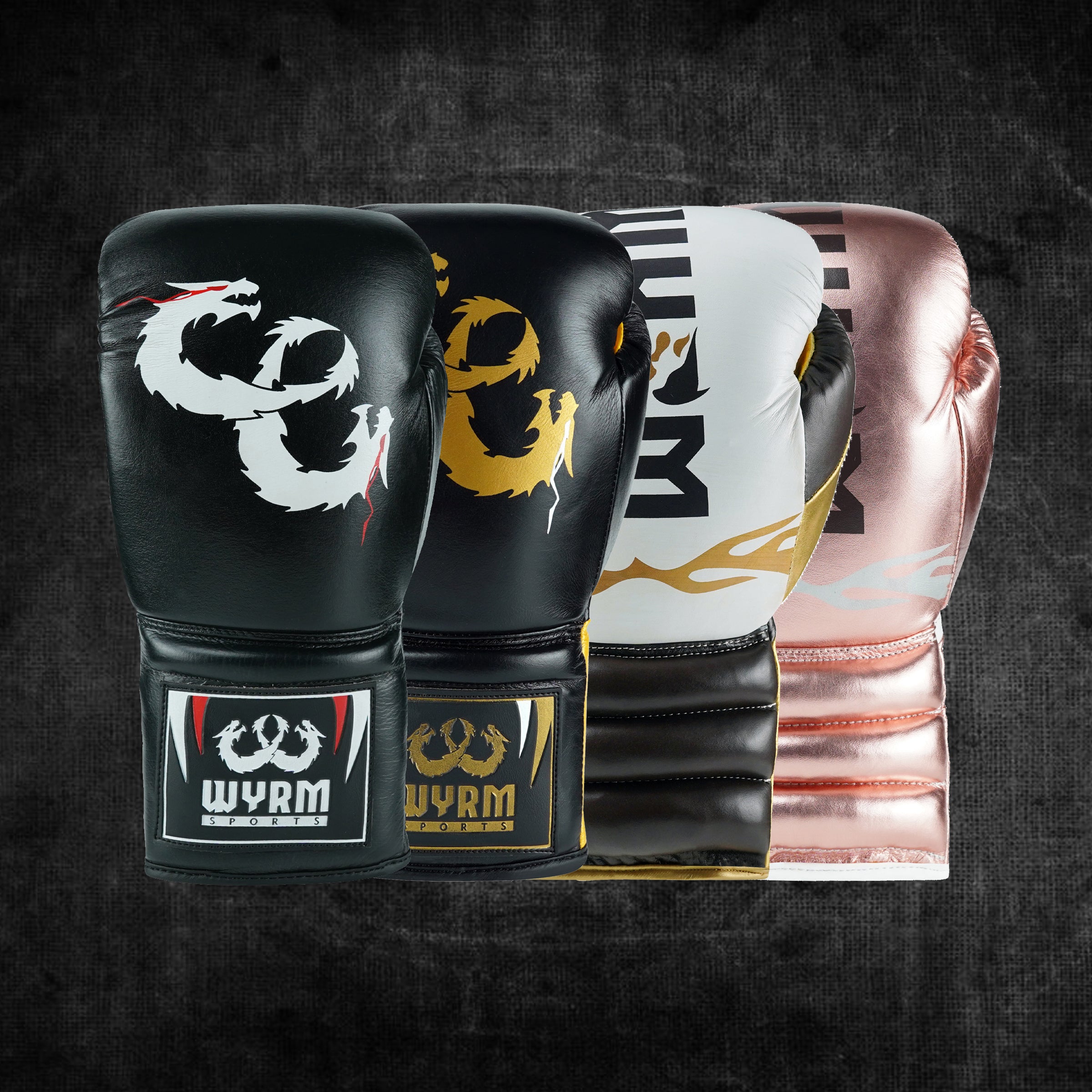 Dragon Gold/Black Leather Boxing Gloves – Wyrm Sports