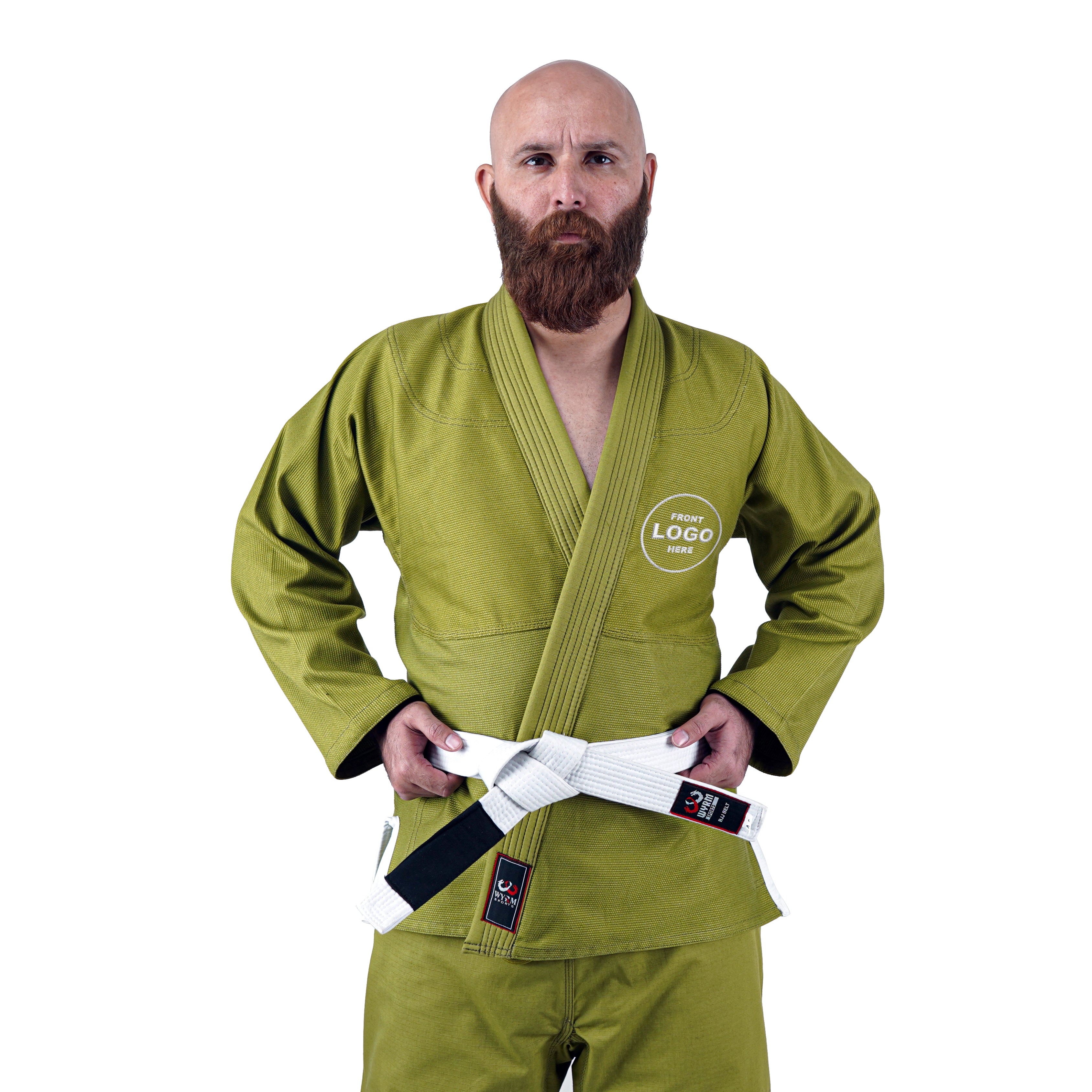 Custom Olive Green Brazilian Jiu Jitsu Gi Wyrm Sports