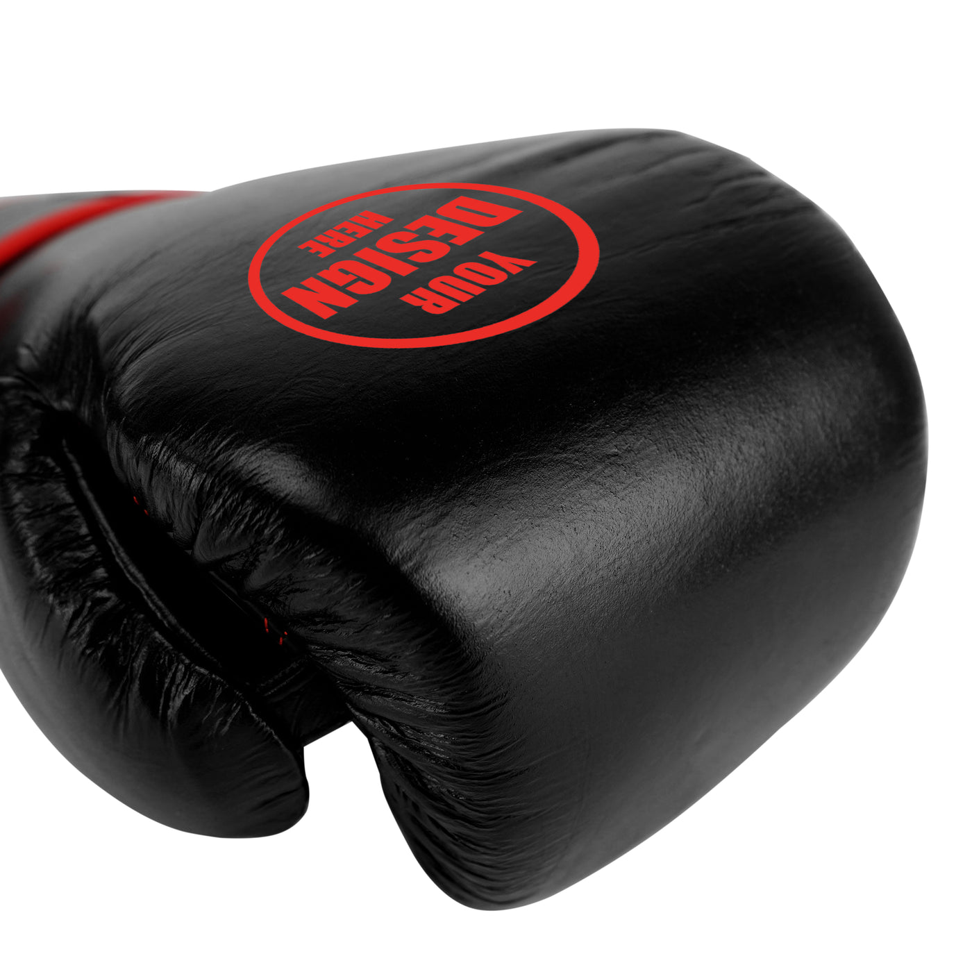 Custom Black Genuine Leather Boxing Training Gloves  C32