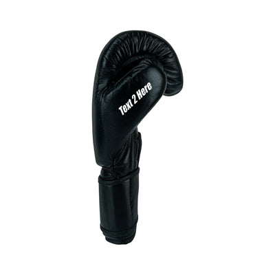 Custom Black Genuine Leather Boxing Training Gloves  C31