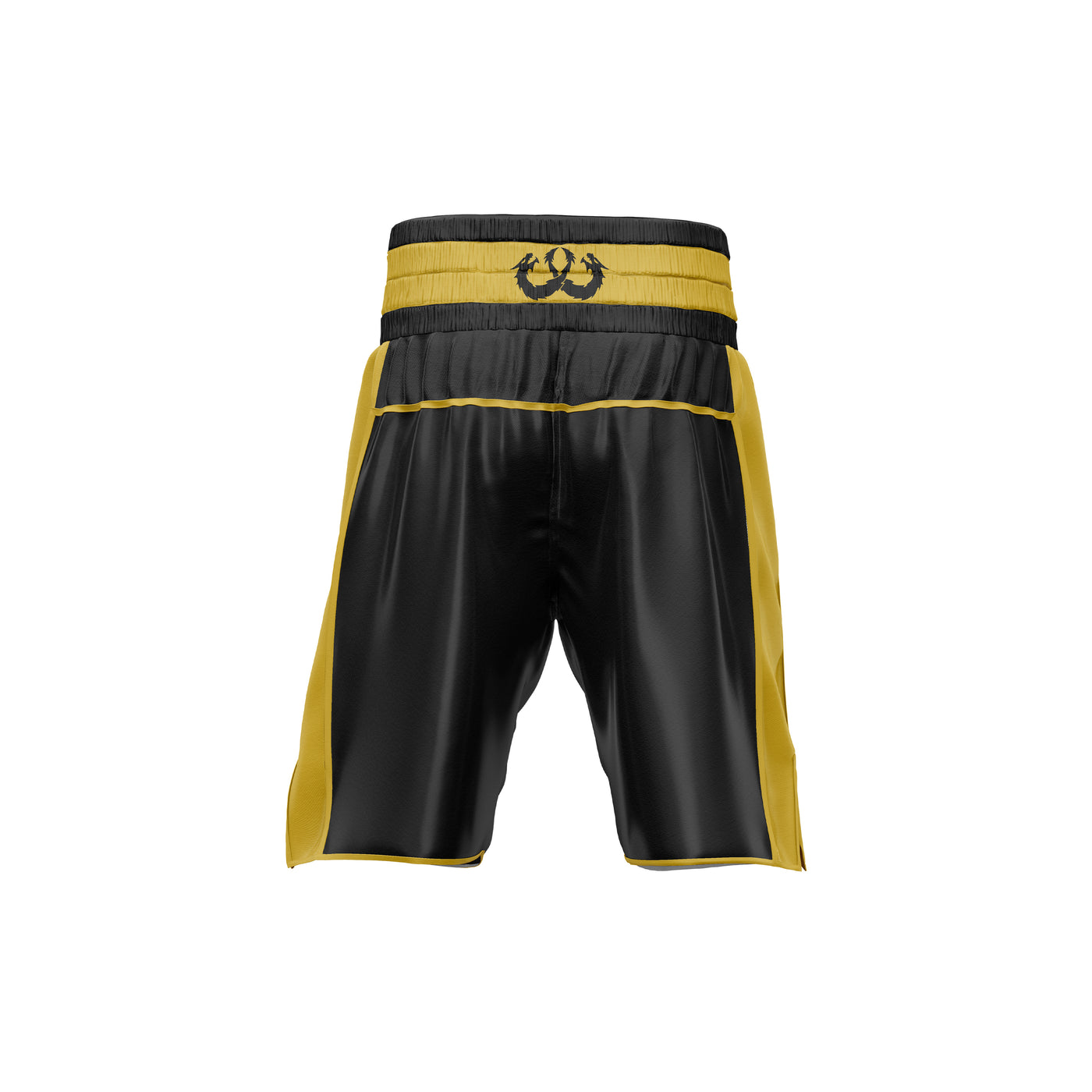 Custom Black/Gold Boxing Shorts