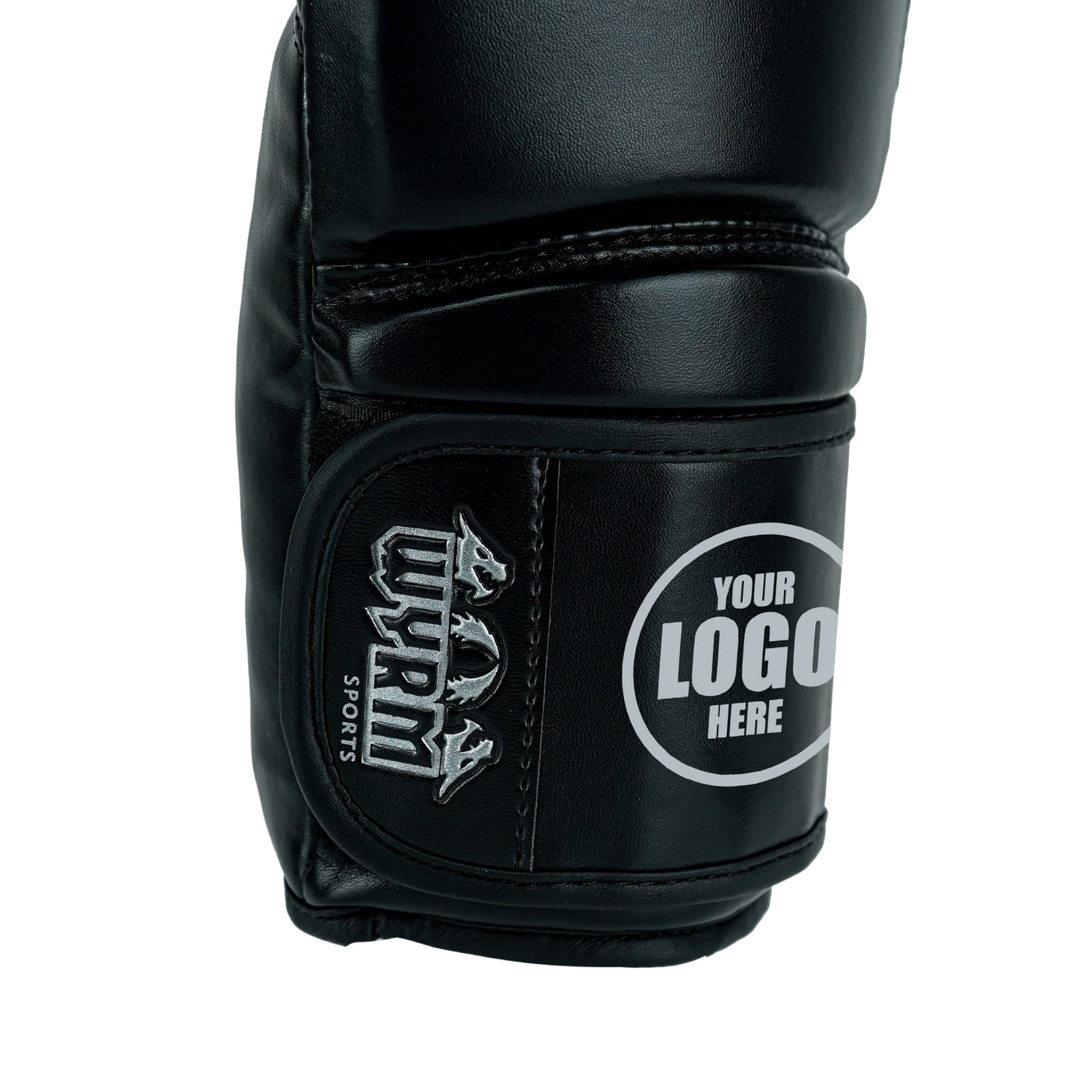 Custom Black PU Leather Boxing Training Gloves  C11