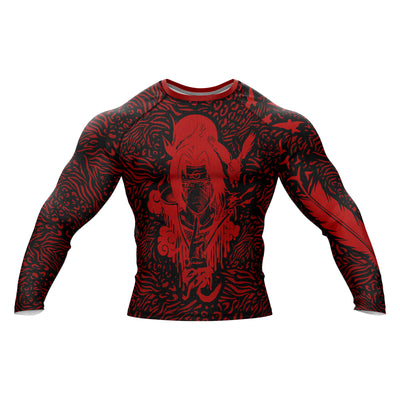 dark anime hero design bjj rash guard