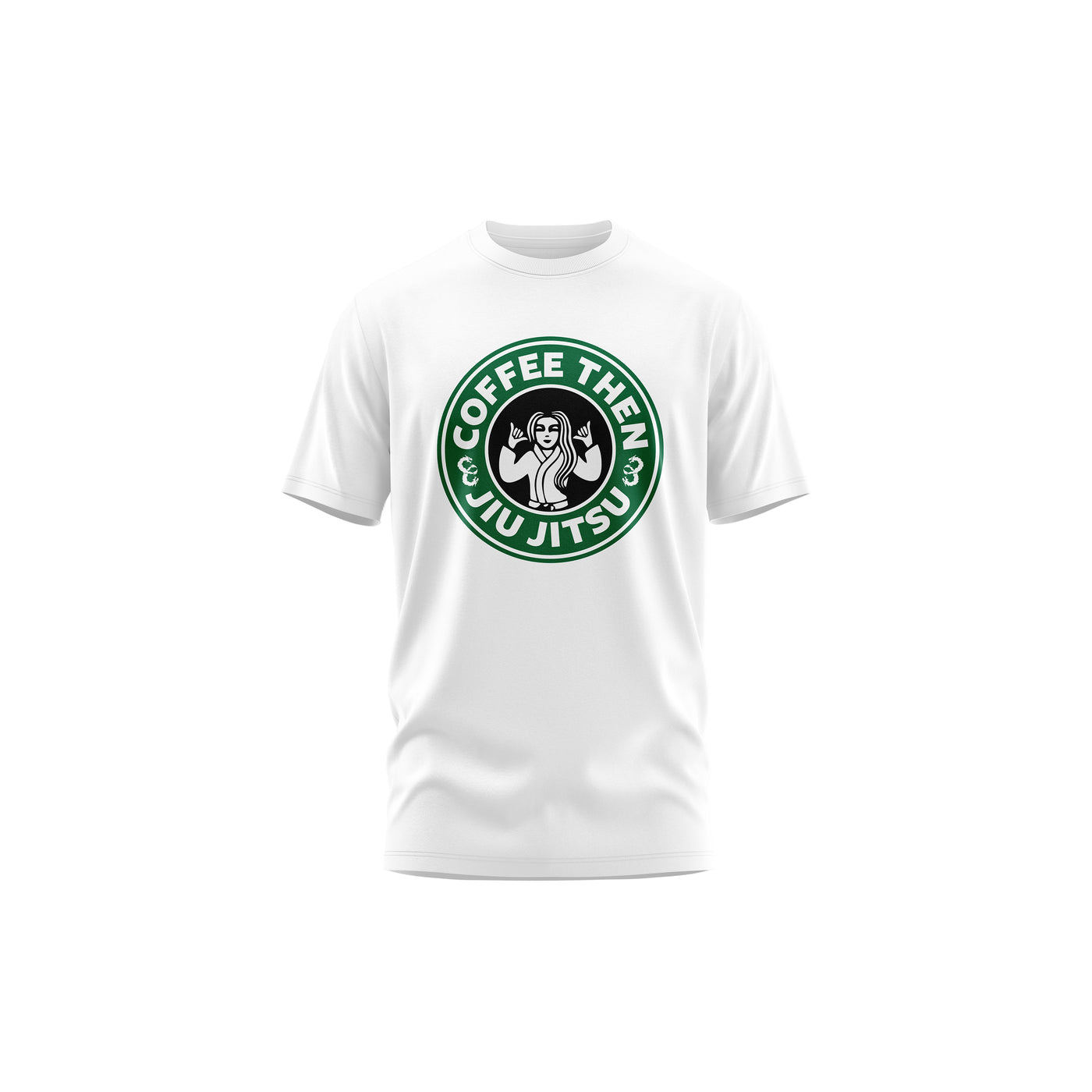 Coffee Then Jiu Jitsu Premium Cotton Tee For Men/Women