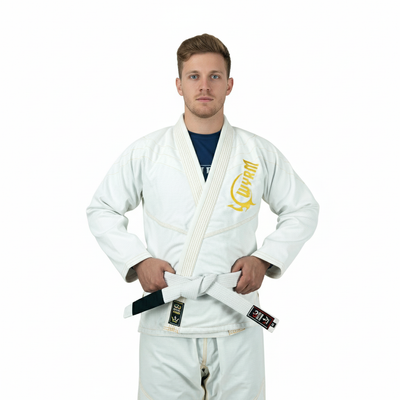 Canelo White/Gold Sublimation Brazilian Jiu Jitsu Gi