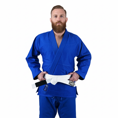 blue jiu jitsu gi