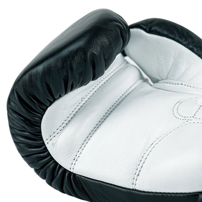 Custom Black Genuine Leather Boxing Training Gloves  C34