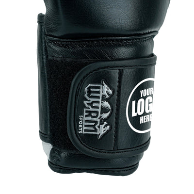 Custom Black Genuine Leather Boxing Training Gloves  C23
