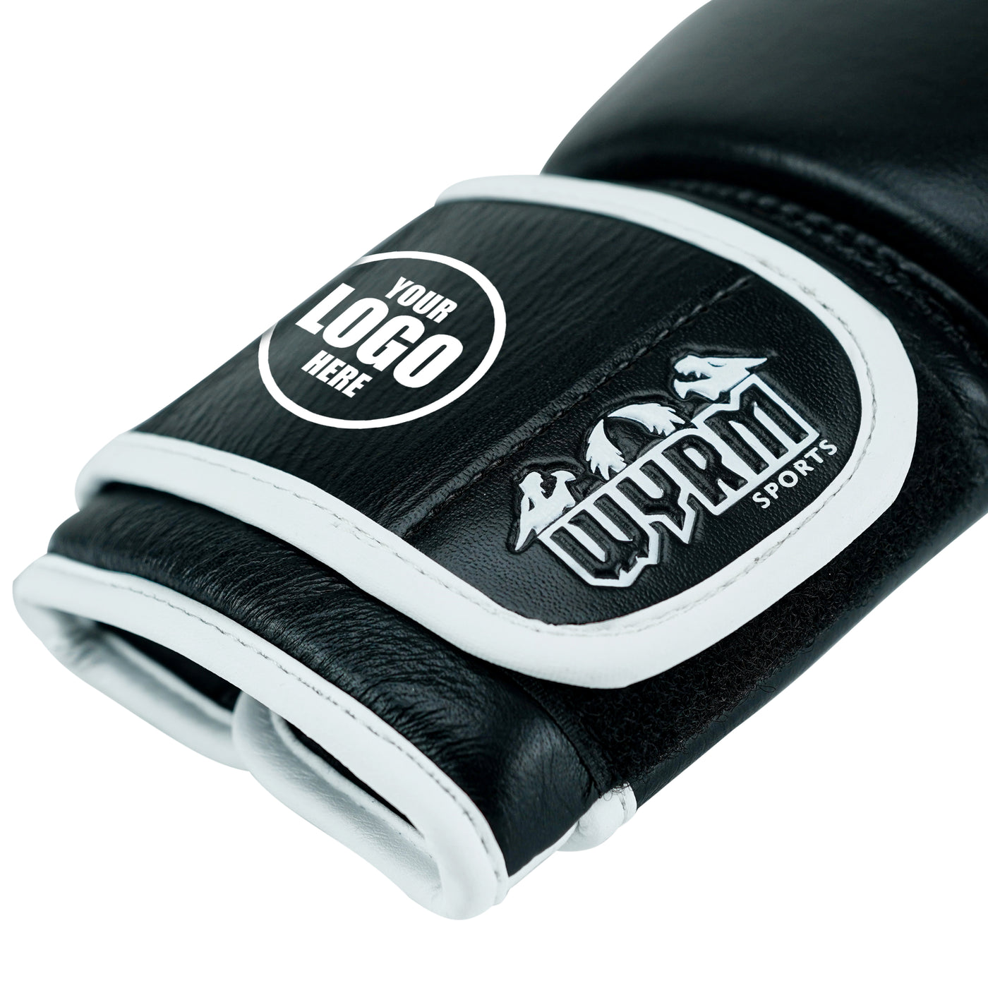 Custom Black Genuine Leather Boxing Training Gloves  C24