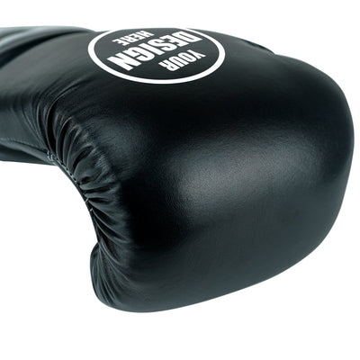 Custom Black PU Leather Boxing Training Gloves  C13