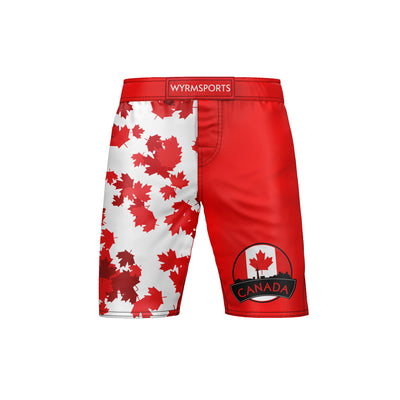 Canadian Patriotic MMA Shorts