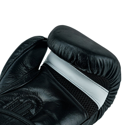 Custom Black Genuine Leather Boxing Training Gloves  C21