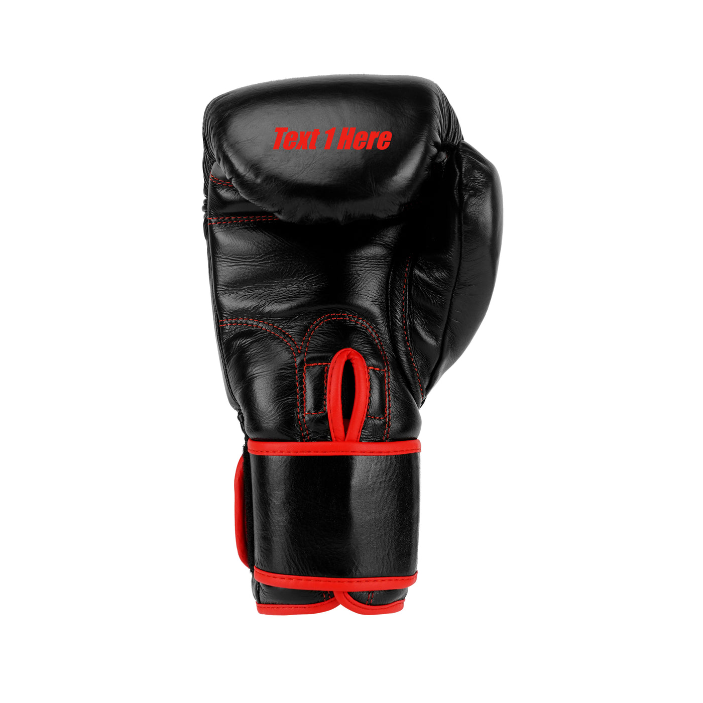 Custom Black Genuine Leather Boxing Training Gloves  C32