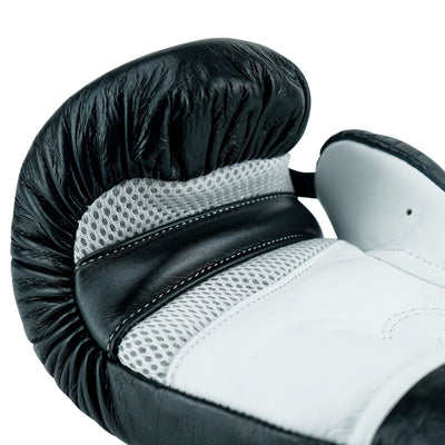 Custom Black Genuine Leather Boxing Training Gloves  C24