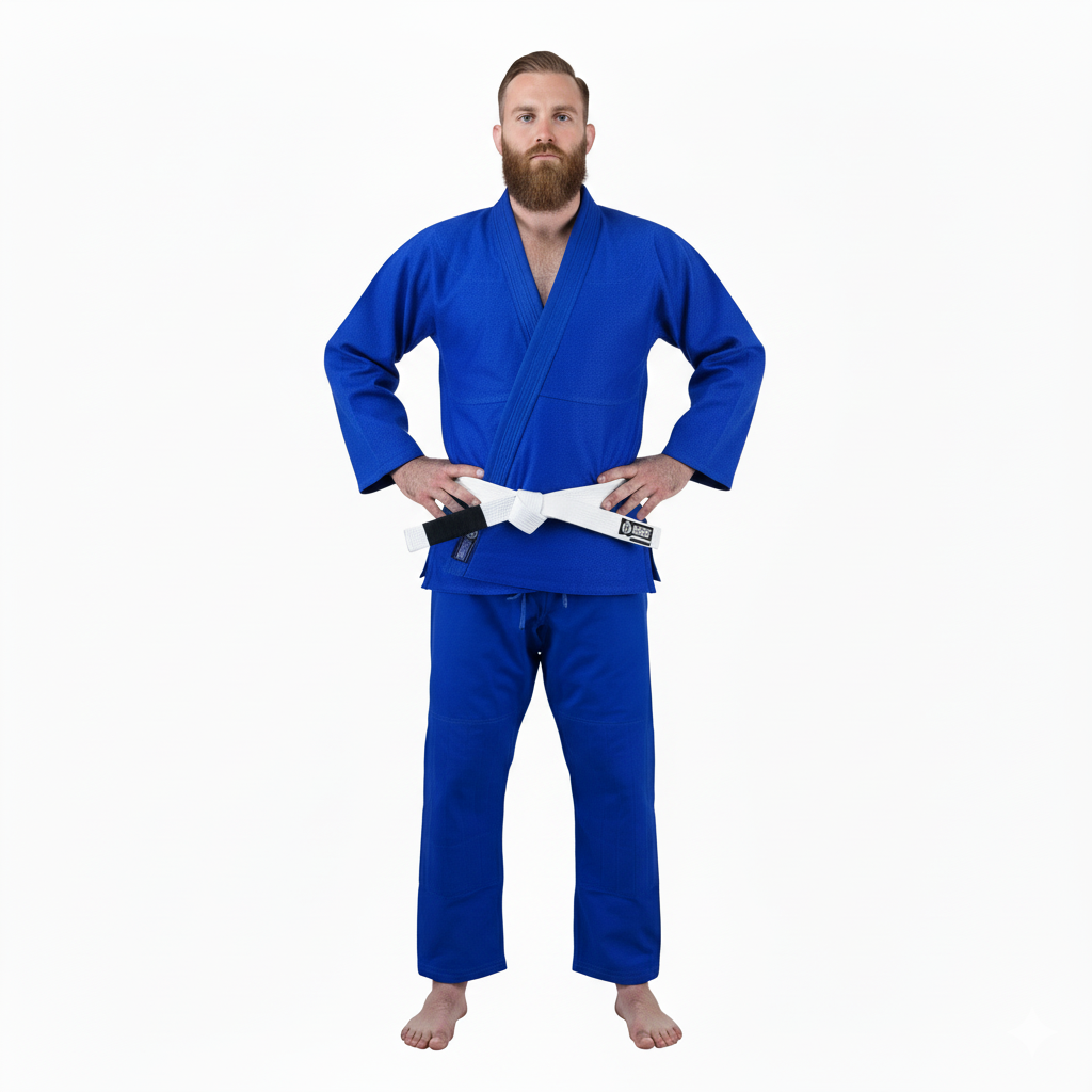 Plain Blue Brazilian Jiu Jitsu Gi