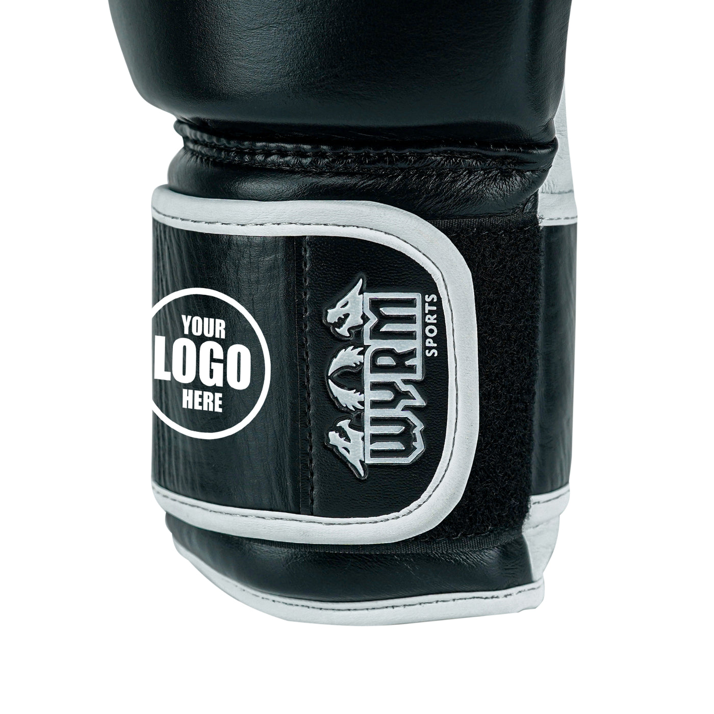 Custom Black Genuine Leather Boxing Training Gloves  C34