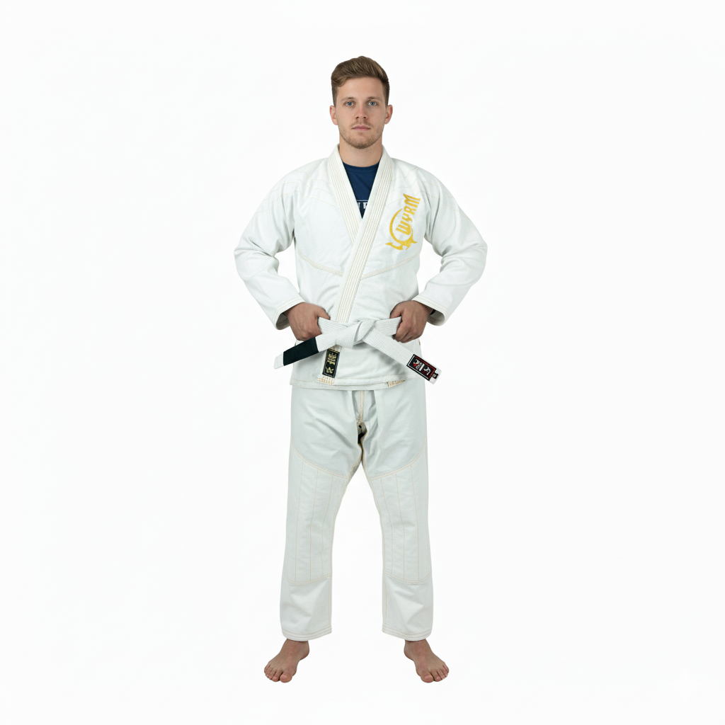 Canelo White/Gold Sublimation Brazilian Jiu Jitsu Gi