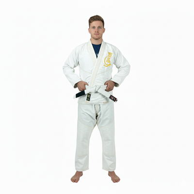 Canelo White/Gold Sublimation Brazilian Jiu Jitsu Gi