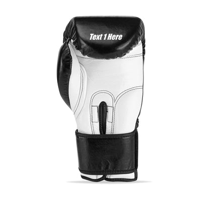 Custom Black Genuine Leather Boxing Gloves C19