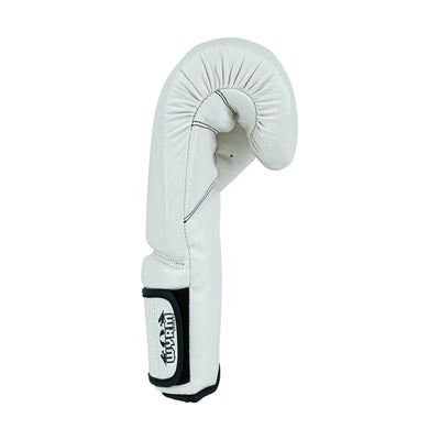 Custom White PU Leather Boxing Training Gloves C14