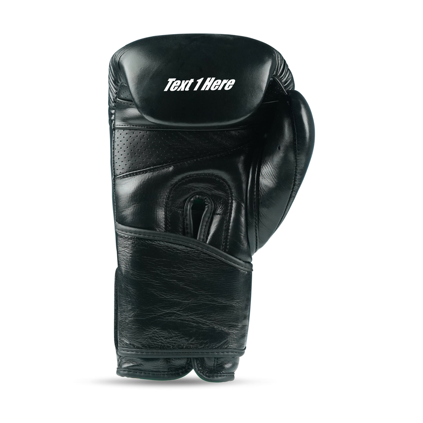Custom Black Genuine Leather Boxing Training Gloves C26