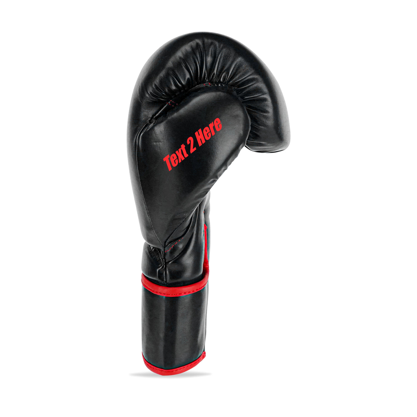 Custom Black PU Leather Boxing Training Gloves C18