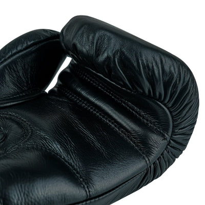 Custom Black Genuine Leather Boxing Training Gloves  C31
