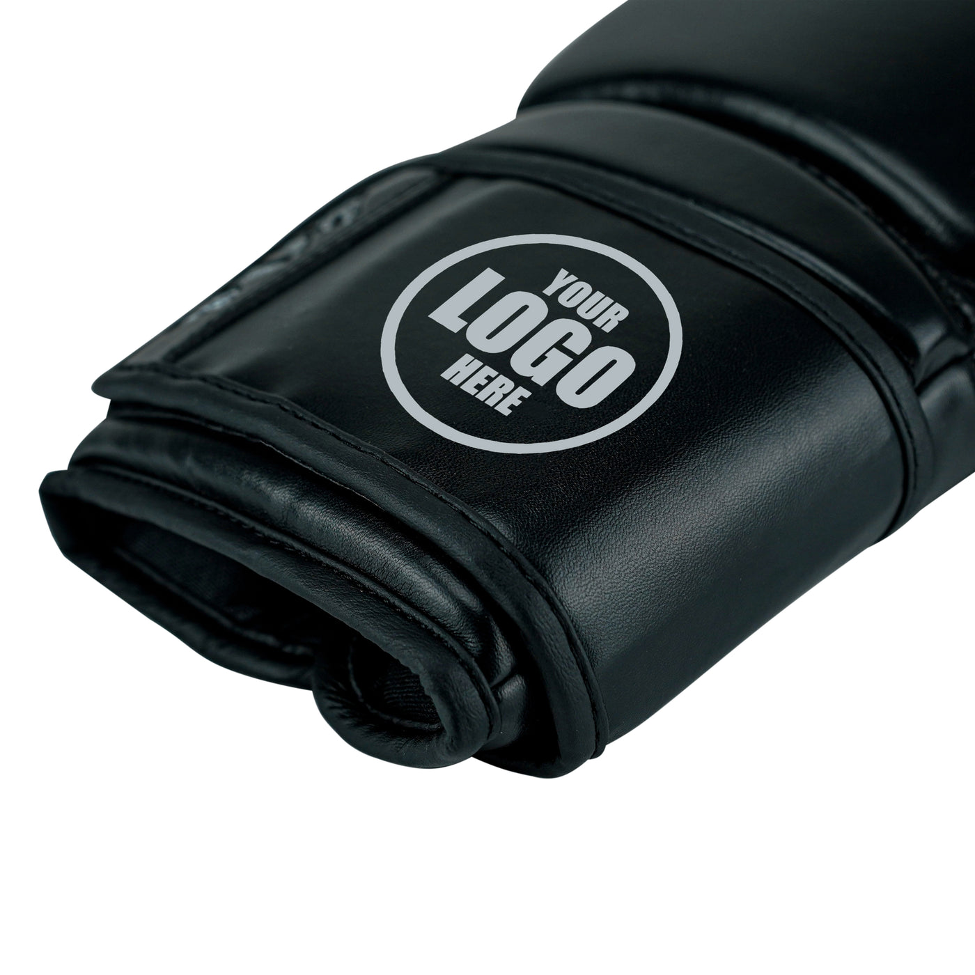Custom Black PU Leather Boxing Training Gloves  C11