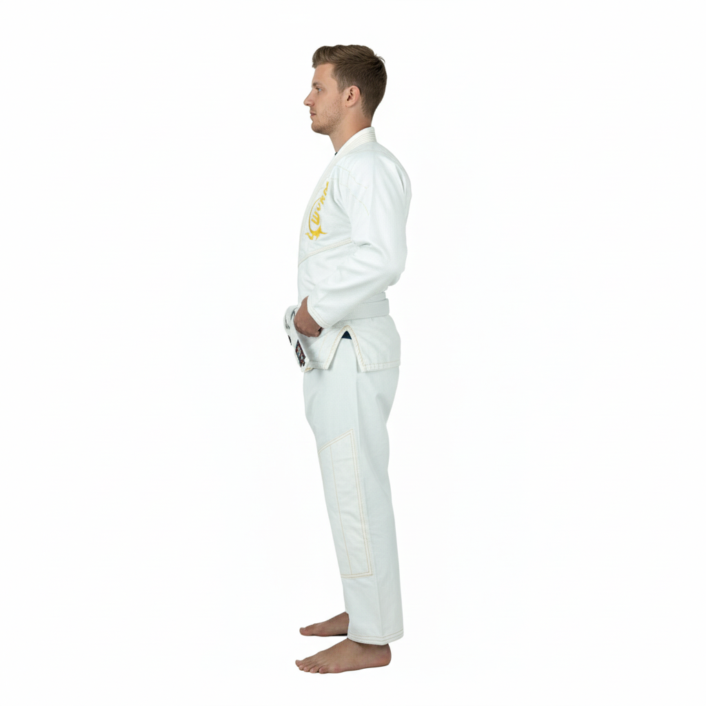 Canelo White/Gold Sublimation Brazilian Jiu Jitsu Gi