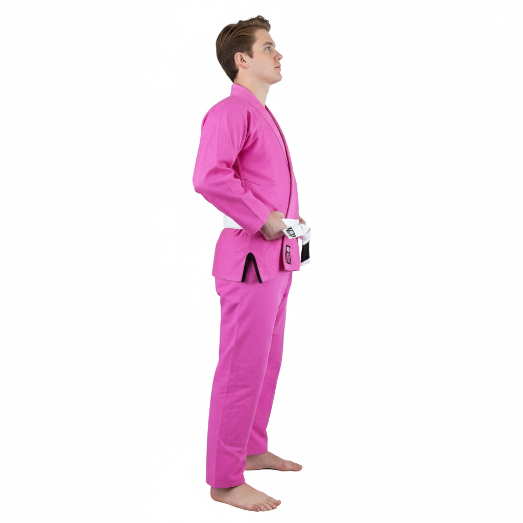Plain Pink Brazilian Jiu Jitsu Gi