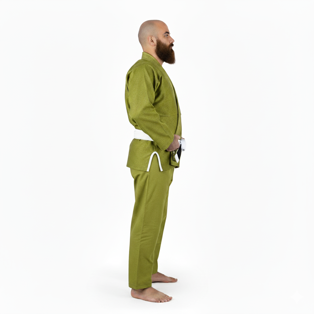 Plain Olive Green Brazilian Jiu Jitsu Gi