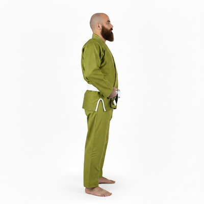 Plain Olive Green Brazilian Jiu Jitsu Gi