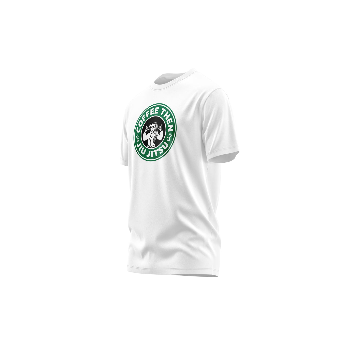 Coffee Then Jiu Jitsu Premium Cotton Tee For Men/Women