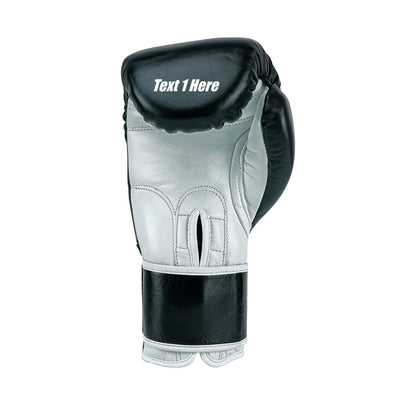 Custom Black Genuine Leather Boxing Training Gloves  C34