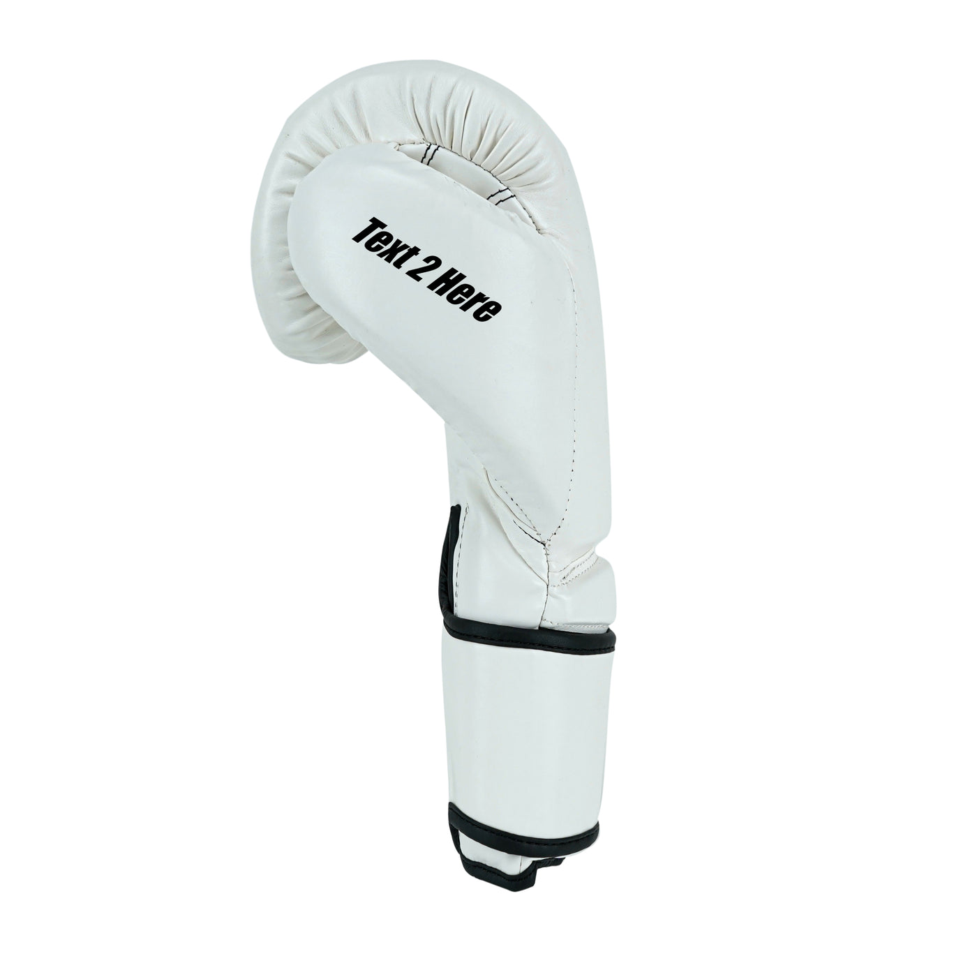 Custom White PU Leather Boxing Training Gloves C14