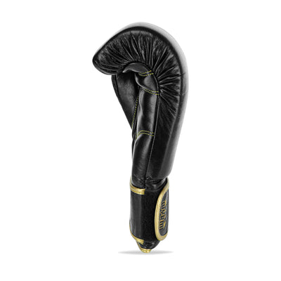 Custom Black Genuine Leather Boxing Training Gloves C39