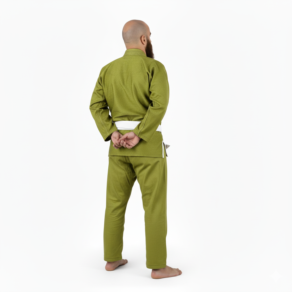 Plain Olive Green Brazilian Jiu Jitsu Gi