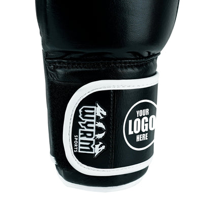 Custom Black Genuine Leather Boxing Training Gloves C22