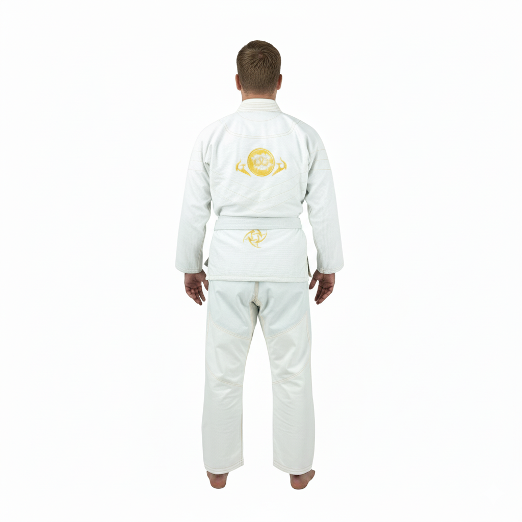 Canelo White/Gold Sublimation Brazilian Jiu Jitsu Gi