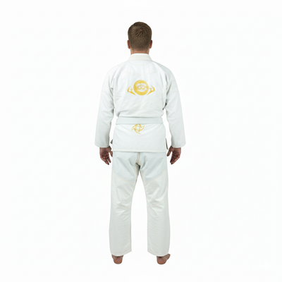 Canelo White/Gold Sublimation Brazilian Jiu Jitsu Gi