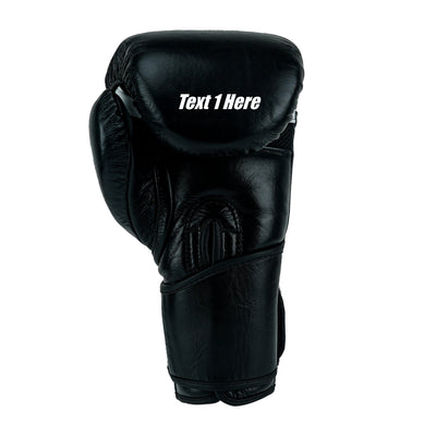 Custom Black Genuine Leather Boxing Training Gloves  C21