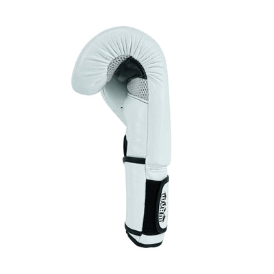 Custom White Genuine Leather Boxing Training Gloves C25