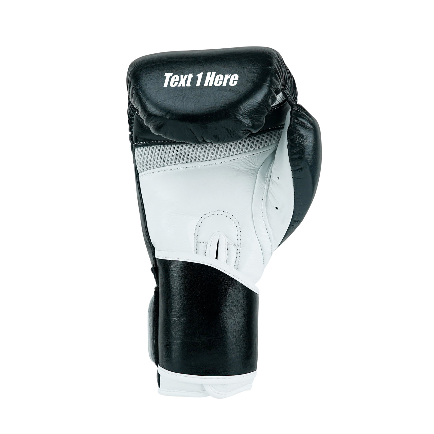 Custom Black Genuine Leather Boxing Training Gloves  C24
