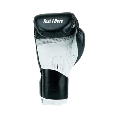 Custom Black Genuine Leather Boxing Training Gloves  C24