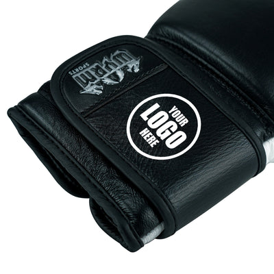 Custom Black Genuine Leather Boxing Training Gloves  C23