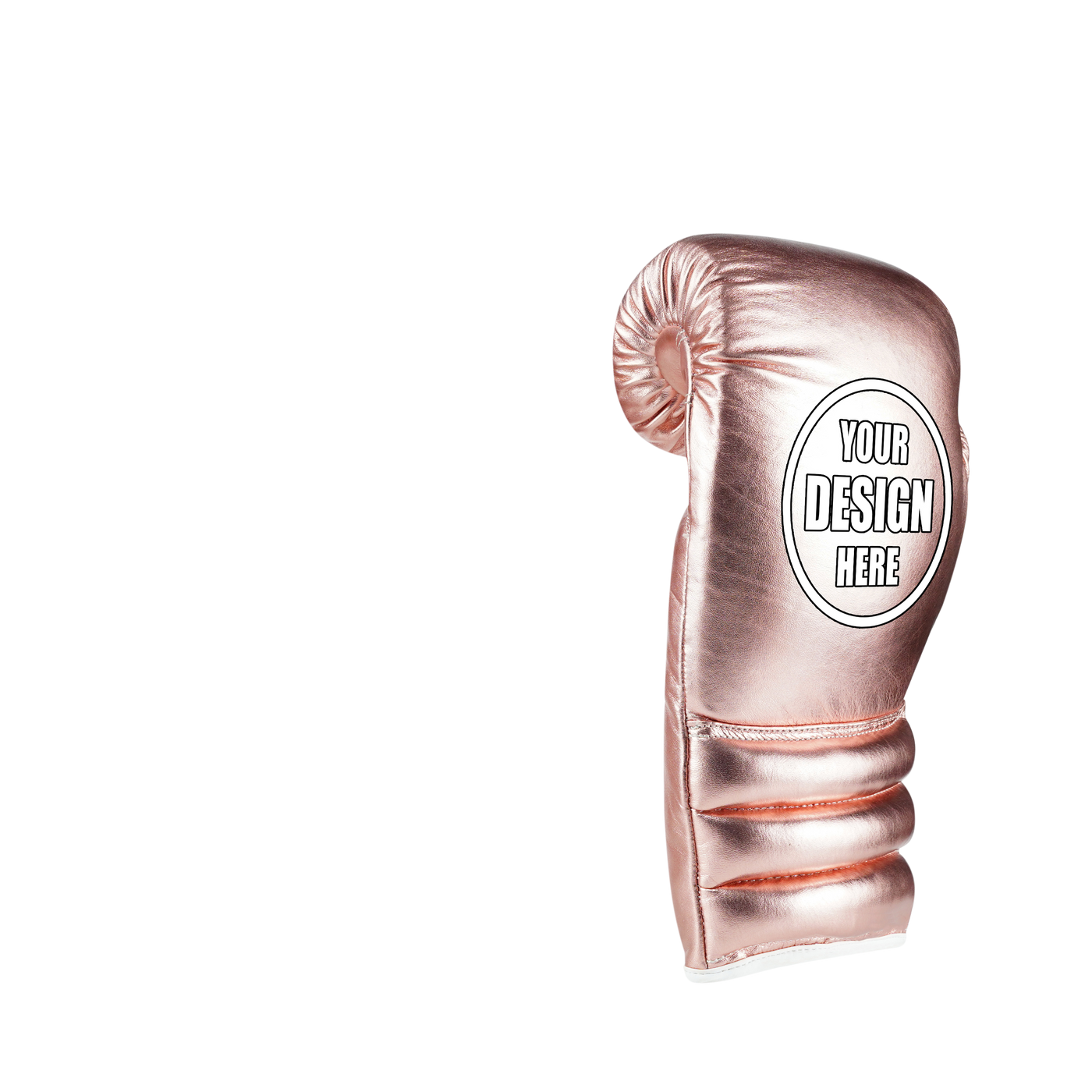 WYRM Deluxe Rose Gold Customized Pro Boxing Genuine Leather Gloves