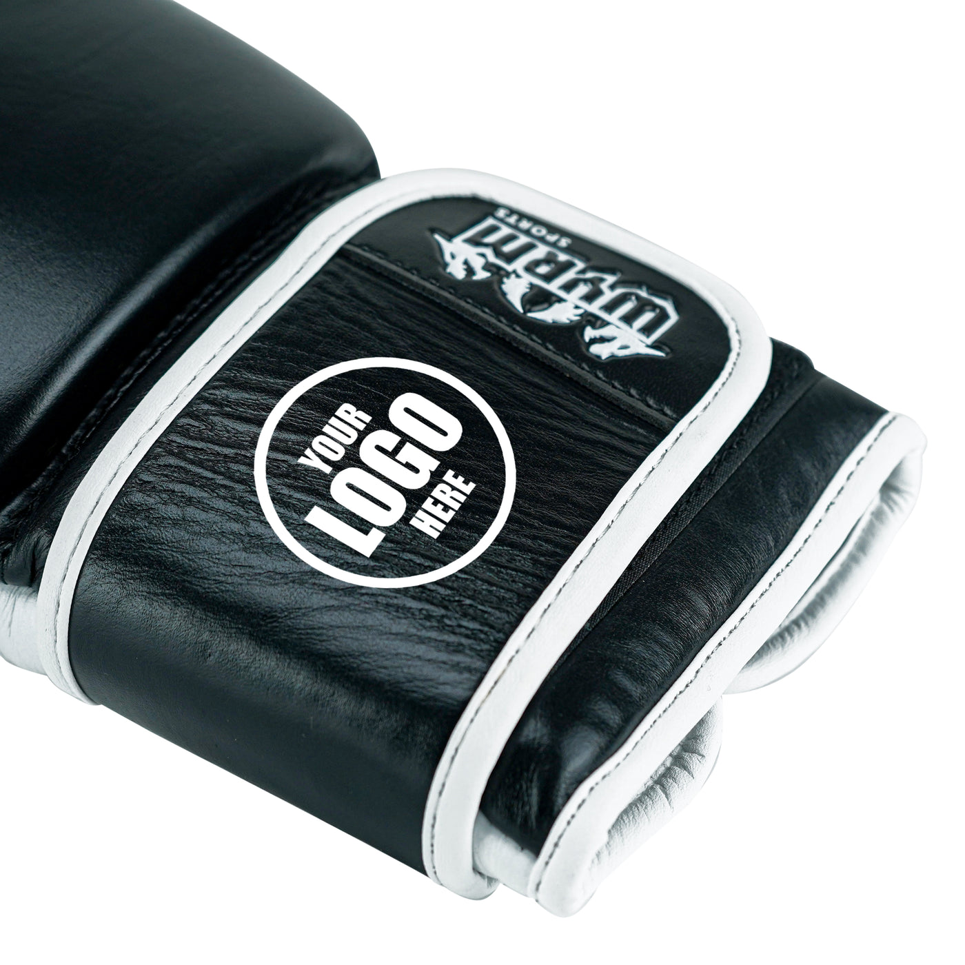 Custom Black Genuine Leather Boxing Training Gloves  C34