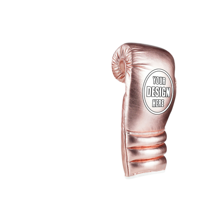 WYRM Deluxe Rose Gold Customized Pro Boxing Genuine Leather Gloves