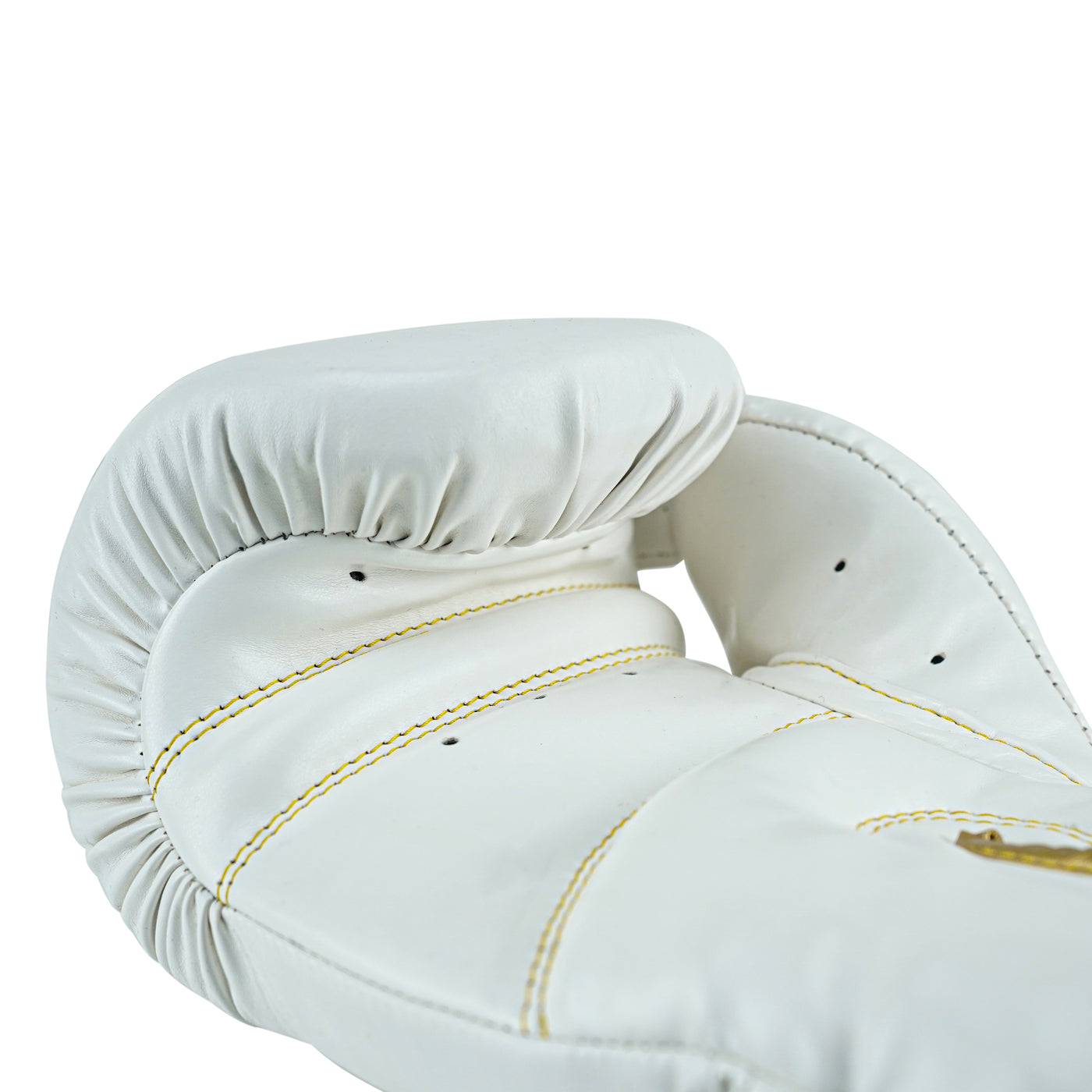 Custom White PU Leather Boxing Training Gloves C15