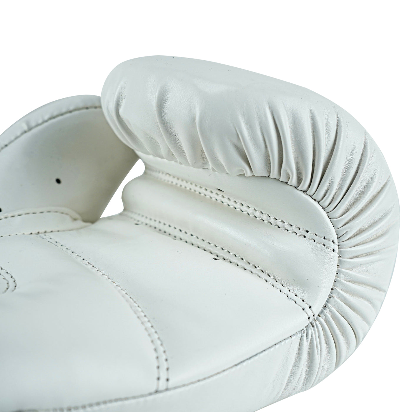 Custom White PU Leather Boxing Training Gloves C17